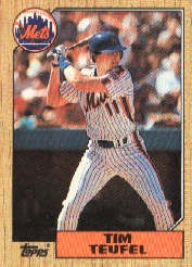 1987 Topps Baseball Cards      158     Tim Teufel